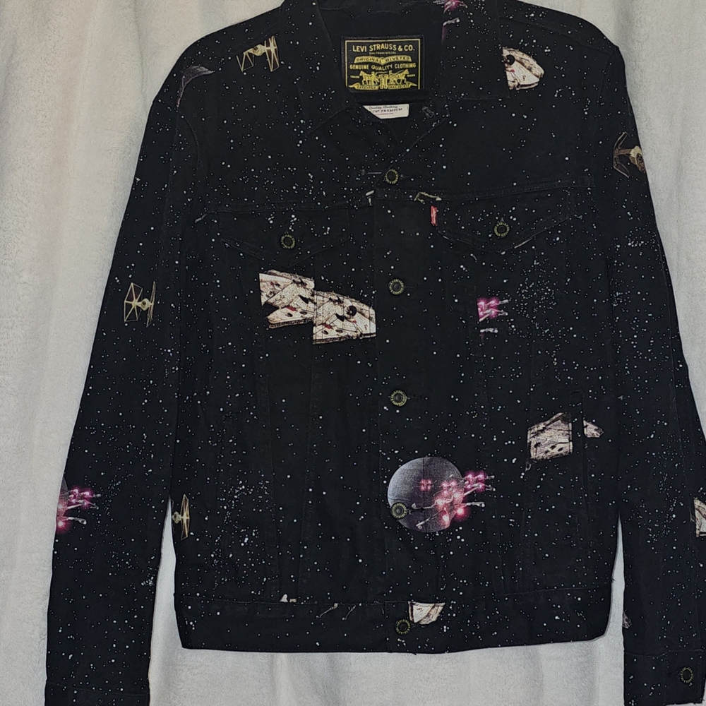 Levi's Black and Pink Graphic Jacket